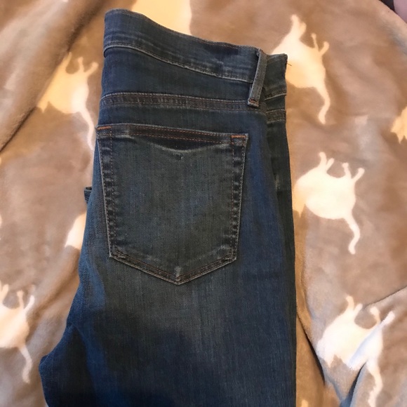 Loft high rise exposed button fly skinny jeans - Picture 4 of 4